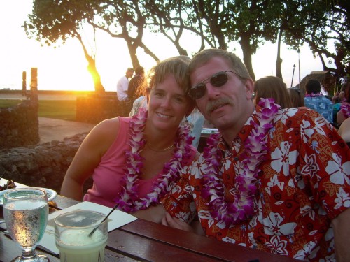 Donna and Brian at the Old Lahaina Luau